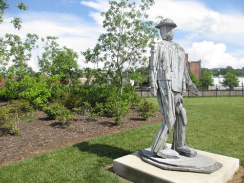 “He Stopped and Turned to the Light” | Public Sculptures by Charlie Brouwer | Johnson City Public Art in Johnson City