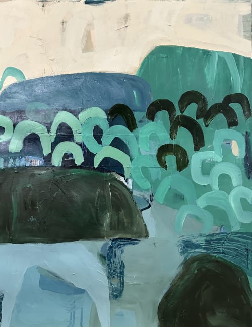 Talking island, singing ocean | Mixed Media in Paintings by Vikki Drummond