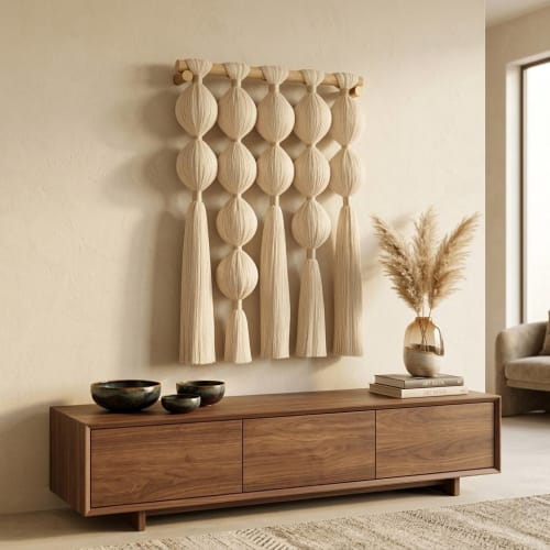 PULSE No.2 Woven Tapestry Wall Sculpture | Wall Hangings by Puvor