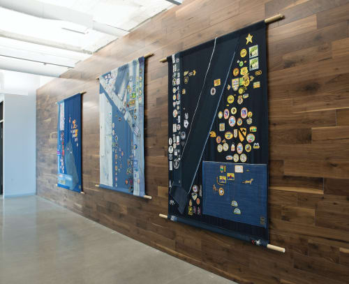"Patches" | Tapestry in Wall Hangings by ANTLRE - Hannah Sitzer | Google Store in Redwood City
