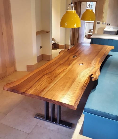 Sussex Elm Table | Dining Table in Tables by Handmade in Brighton