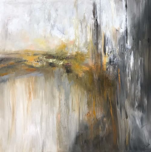 Evening at the Glen Oil Contemporary Abstract | Oil And Acrylic Painting in Paintings by Strokes by Red - Red (Linda Harrison)
