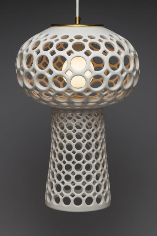 Mushroom Pendant Lamp | Pendants by Lynne Meade