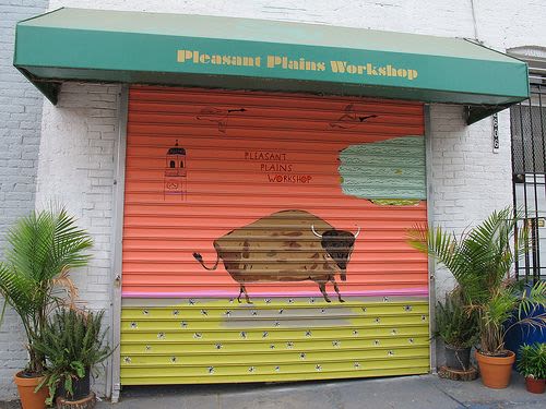 Bison Mural | Murals by Elizabeth Graeber | Pleasant Plains Workshop in Washington