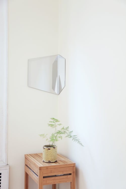 HEX Mirror (Silver) | Decorative Objects by Hyfen by HCWD Studio