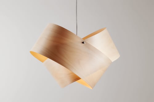 Blume Stativ Lighting - Wood Veneer Lamp | Pendants by Traum - Wood Lighting
