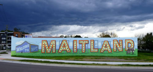 Welcome to Maitland | Street Murals by Trevor Dickinson