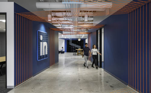 Linkedin HQ | Wall Treatments by ANTLRE - Hannah Sitzer | LinkedIn Global Headquarters in Sunnyvale