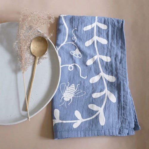 Nasturtium Tea Towel | Tableware by Elana Gabrielle