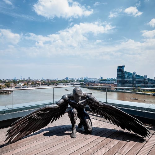 No. 10 in the 'Angel series' | Sculptures by Ed Elliott | Chelsea Waterfront in London