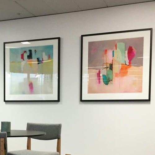 Awakenings #1 abstract painting by Sarina Diakos | Paintings by Sarina Diakos Art | Chubb Insurance Australia Limited in Sydney