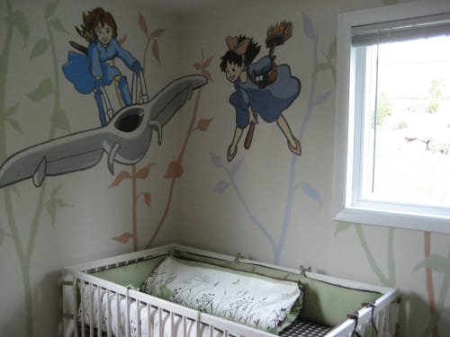 Miyazaki Tribute Nursery | Murals by Anna-Lisa Notter
