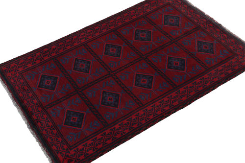 Rug & Kilim’s Baluch Tribal Rug with Colorful Geometric | Rugs by Rug and Kilim
