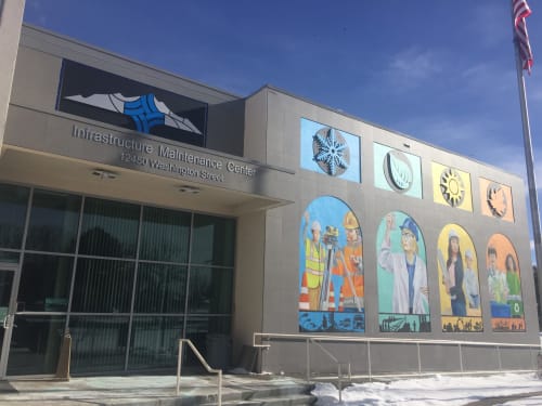 Maintaining our Future | Public Art by Frank Garza | Infrastructure Maintenance Center (IMC) in Thornton