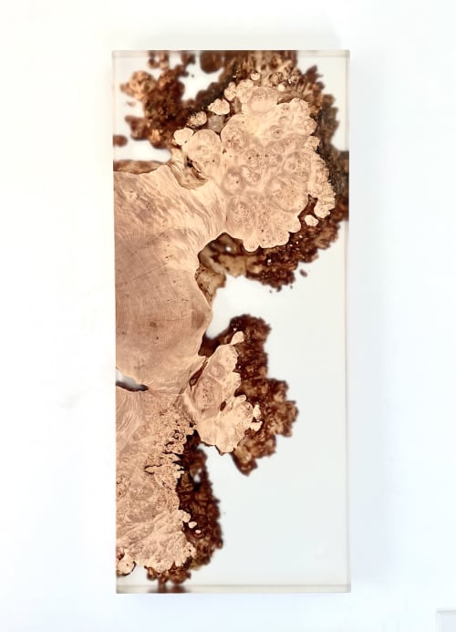 Big Leaf Maple Resin River Art | Live Edge | Epoxy Art | | Wall Sculpture in Wall Hangings by SAW Live Edge