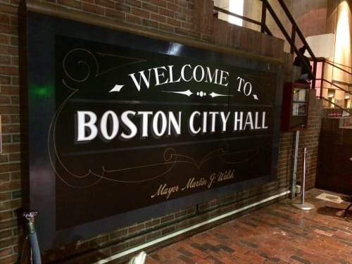 Boston City Hall Signage | Signage by Need Signs Will Paint | Boston City Hall in Boston