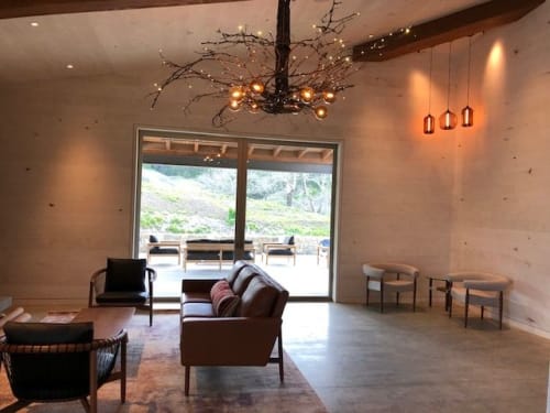 Vine Pendant | Chandeliers by James Russ | Peake Ranch Tasting Room in Buellton