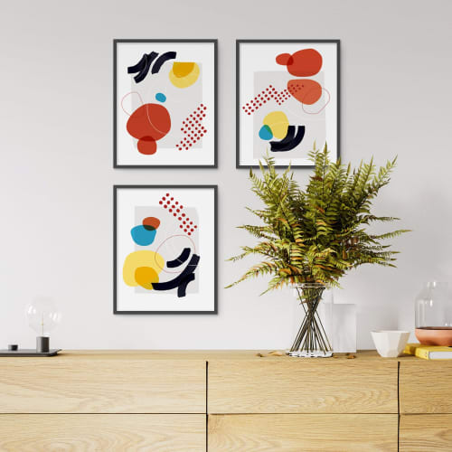 Shape and Hue Series 1 — 3 Print Set | Art & Wall Decor by Michael Grace & Co.
