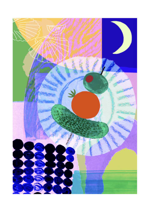 Midnight Snack Giclée Print | Prints by Lucy Sherston