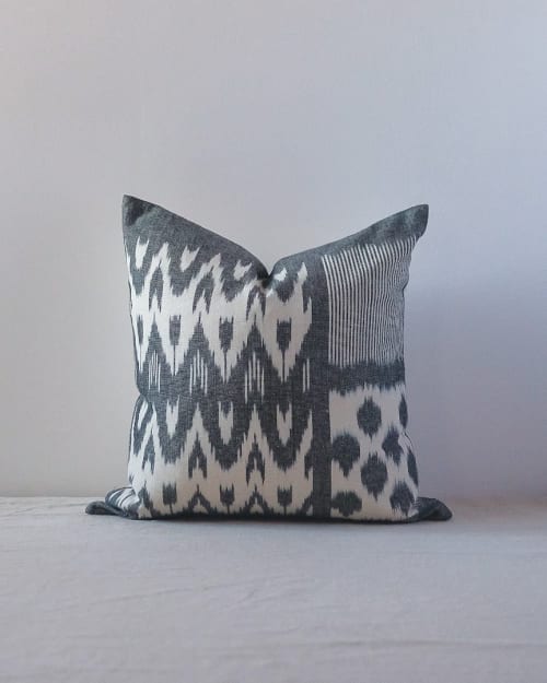 Ella - Handwoven Ikat Pillowcase | Pillows by Soil to Studio