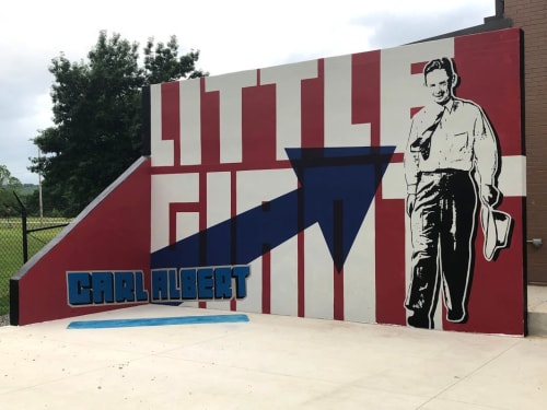 Little Giant | Street Murals by Bryan Alexis | Carl Albert State College in Poteau