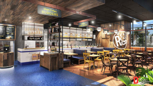 Ribs & Burgers, Esplanade | Interior Design by Design Partnership Australia | Ribs & Burgers, Esplanade in Baulkham Hills
