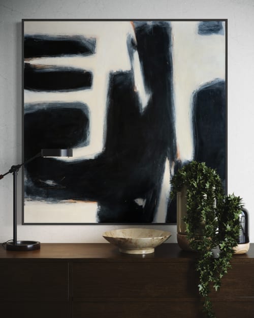 Black & White Abstract Giclee Painting | Prints in Paintings by Stef Shock