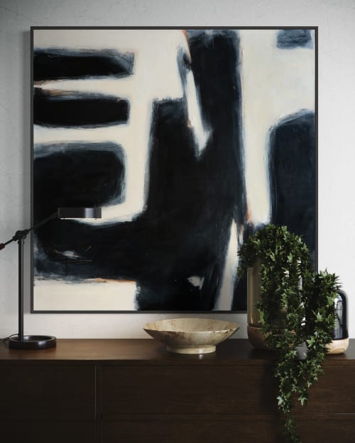 Black & White Abstract Giclee Painting | Paintings by Stef Shock