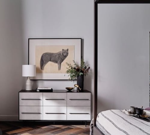 Wolf Drawing | Oil And Acrylic Painting in Paintings by Meagan Donegan