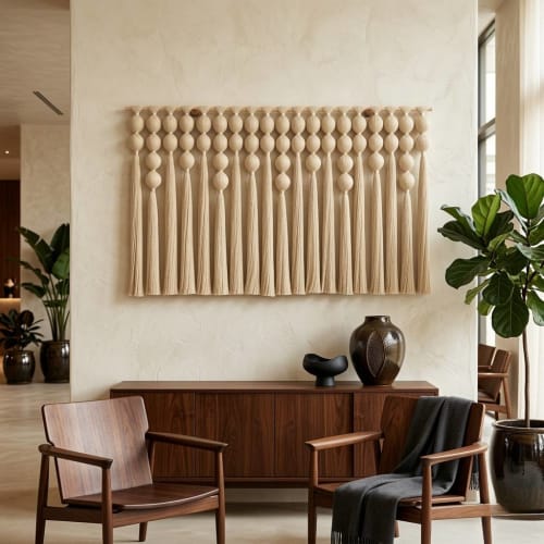 PULSE No.3 Extra Large Macrame Wall Hanging & Fiber Art | Wall Hangings by Puvor