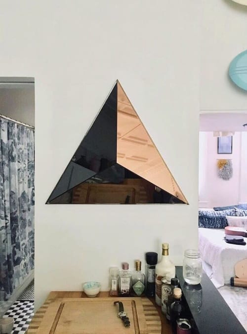 Volume Mirror Convex Single | Decorative Objects by Robert Sukrachand