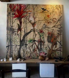 Lost in our native bushland | Paintings by Julianne Ross Allcorn ARTIST | La Porte Peinte Centre pour les Arts in Noyers