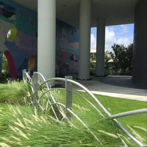 Odyssey Fence and Gate | Public Art by Carolina Sardi | Iconbay Condominium Association Inc. in Miami