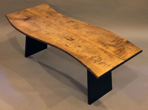 "Pi" Cocktail Table in Tiger Maple | Tables by P. Carlino Design