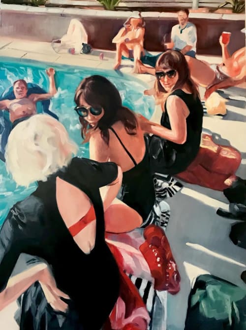 Party | Paintings by Phoebe Clemens Riggwrsco