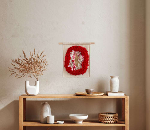 HOLIDAY SEASON | Woven Tapestry | Wall Hangings by Melodie Nicolle