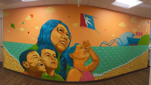 The Walk | Murals by Bodeck Luna Hernandez | Bixby Knolls in Long Beach