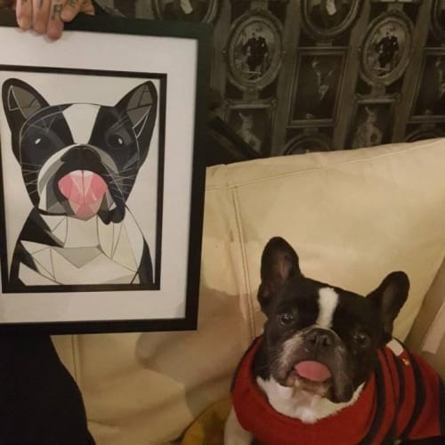 Commission - pet dog. | Paintings by Geo-Wild Designs (Mahayla Clayton)