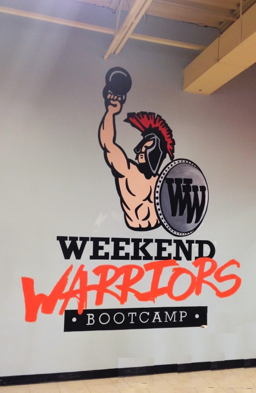 Weekend Warriors Mural | Murals by Murals By Marg | Weekend Warriors Bootcamp in Vaughan