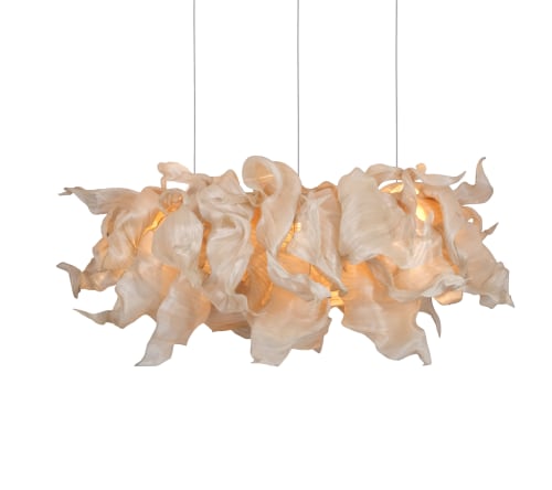 Modern Sculptural Fabric Collectible Chandelier | Chandeliers by Costantini Design