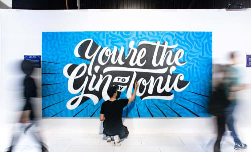 You’re the Gin to my Tonic mural | Street Murals by Stefan Kunz