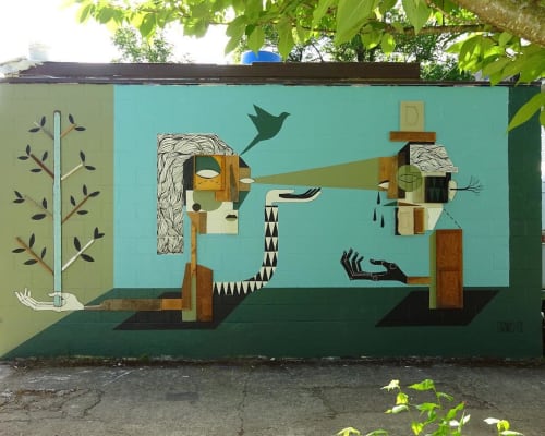 Portland Street Art Installation | Street Murals by Expanded Eye