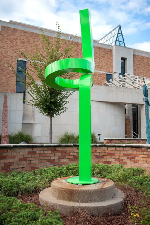 "Sprout" | Public Sculptures by Ben Pierce | Hessel Park in Champaign