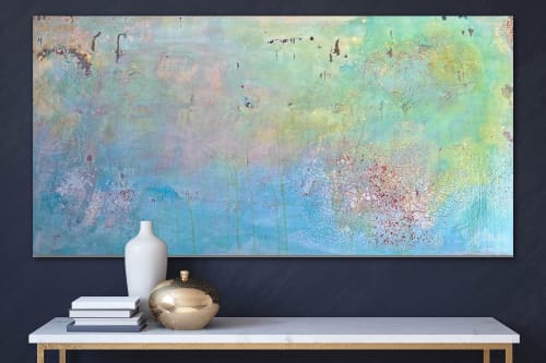 "A Million Miles Away"24x48 in Abstract Painting Mixed Media | Mixed Media by Kira Krell