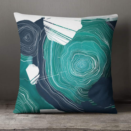 Terroir Square Throw Pillow | Pillows by Michael Grace & Co.