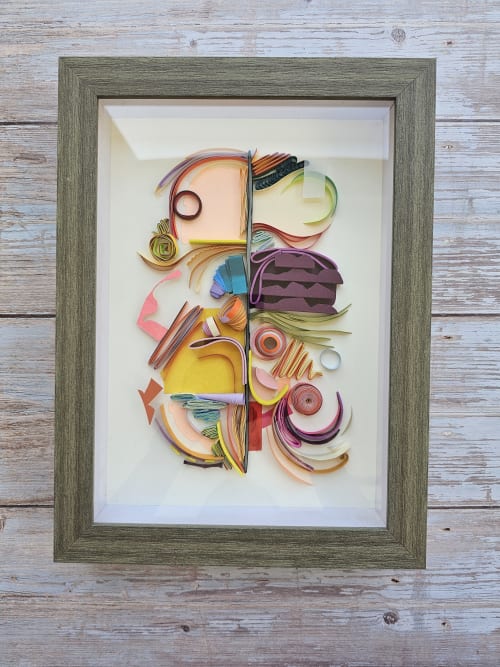 Mix media abstract, textured art, vibrant colours | Mixed Media by Glimpsecraft