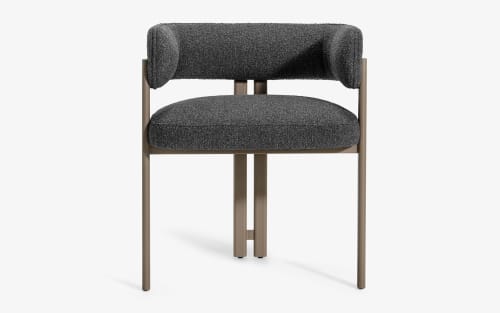 Sui Dining Chair With Static Painted Metal Leg | Chairs by LAGU