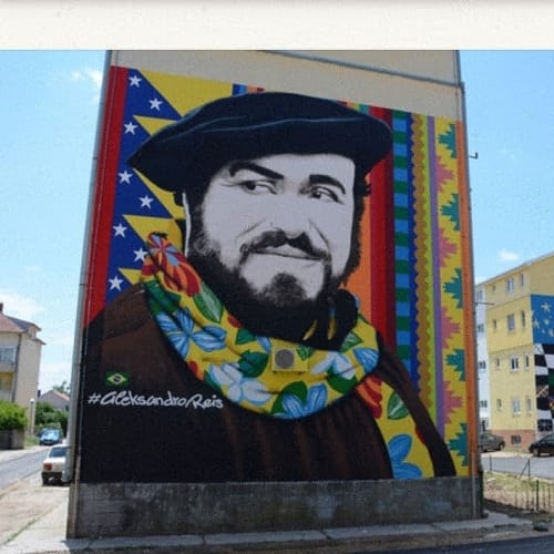 Luciano Pavarotti | Street Murals by Aleksandro Reis