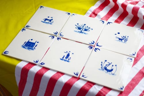 English Countryside Porcelain Tiles | Tiles by Lydia Horne Ceramics