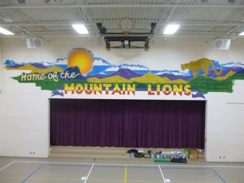 Mountain View Elementary School Mural | Murals by Corbin Hillam Design | Mountain View Elementary School in Colorado Springs